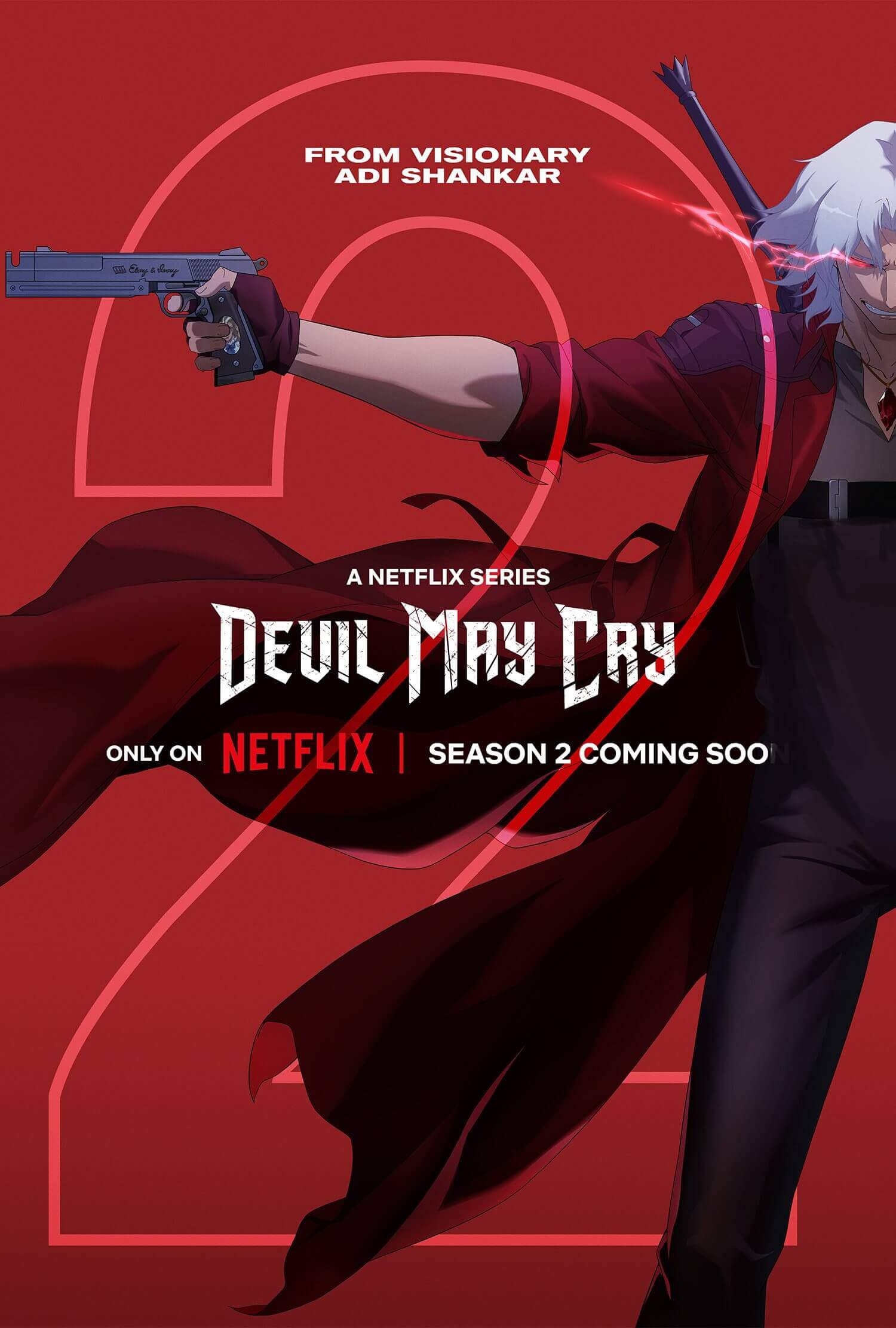 Póster oficial de Devil May Cry anime serie de Netflix